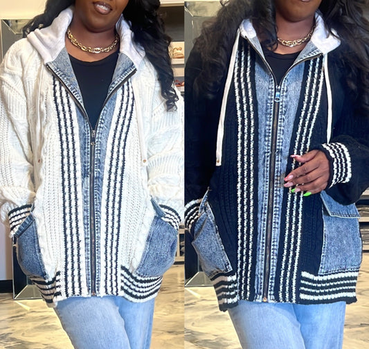 Jordan Remix Denim Sweater Jacket