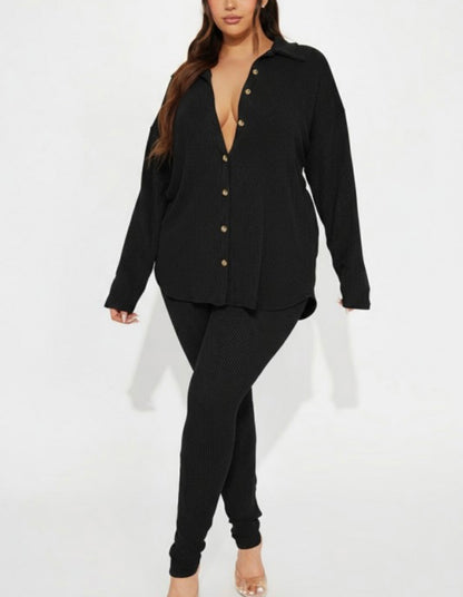 Journee Button-Up Long Sleeve