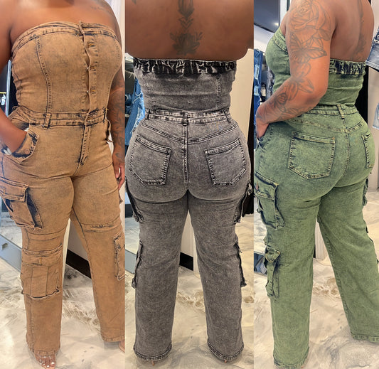 Winnie jumpsuit Acid washed