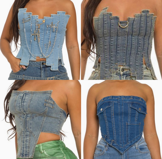 Denim Corsets