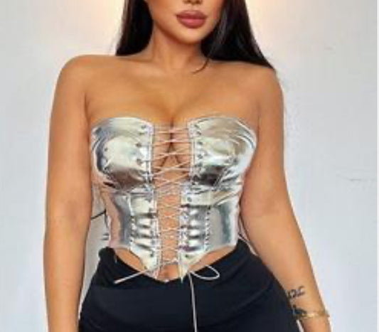 Cardi Corset Top