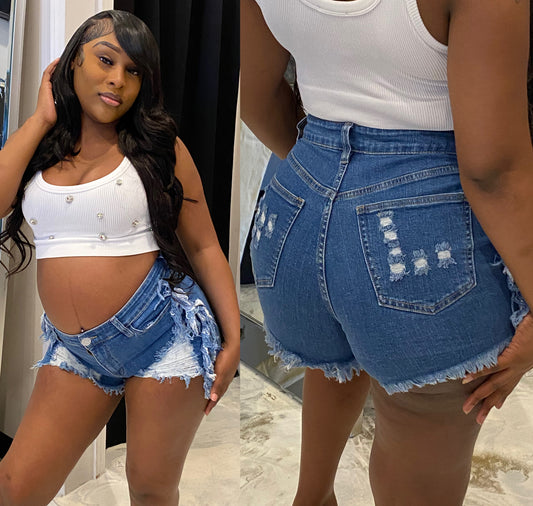 Chamberle Fringe Shorts
