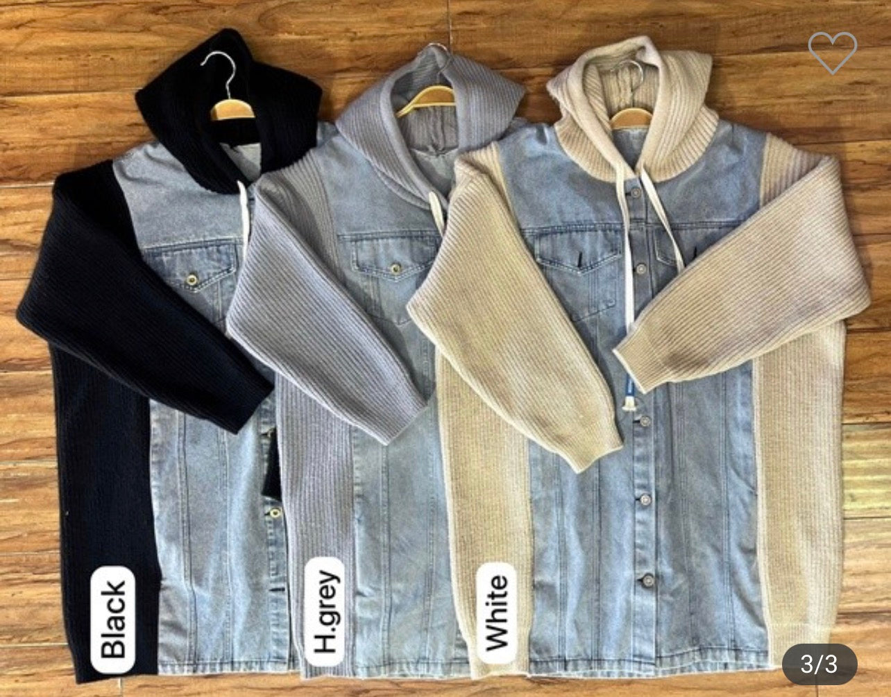 ￼Jordan denim sweater jacket