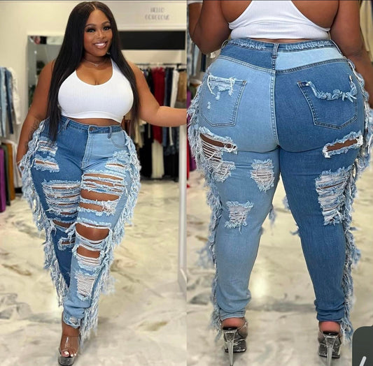Shake Sum Two Toned Skinny
