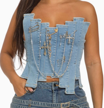 Denim Corsets